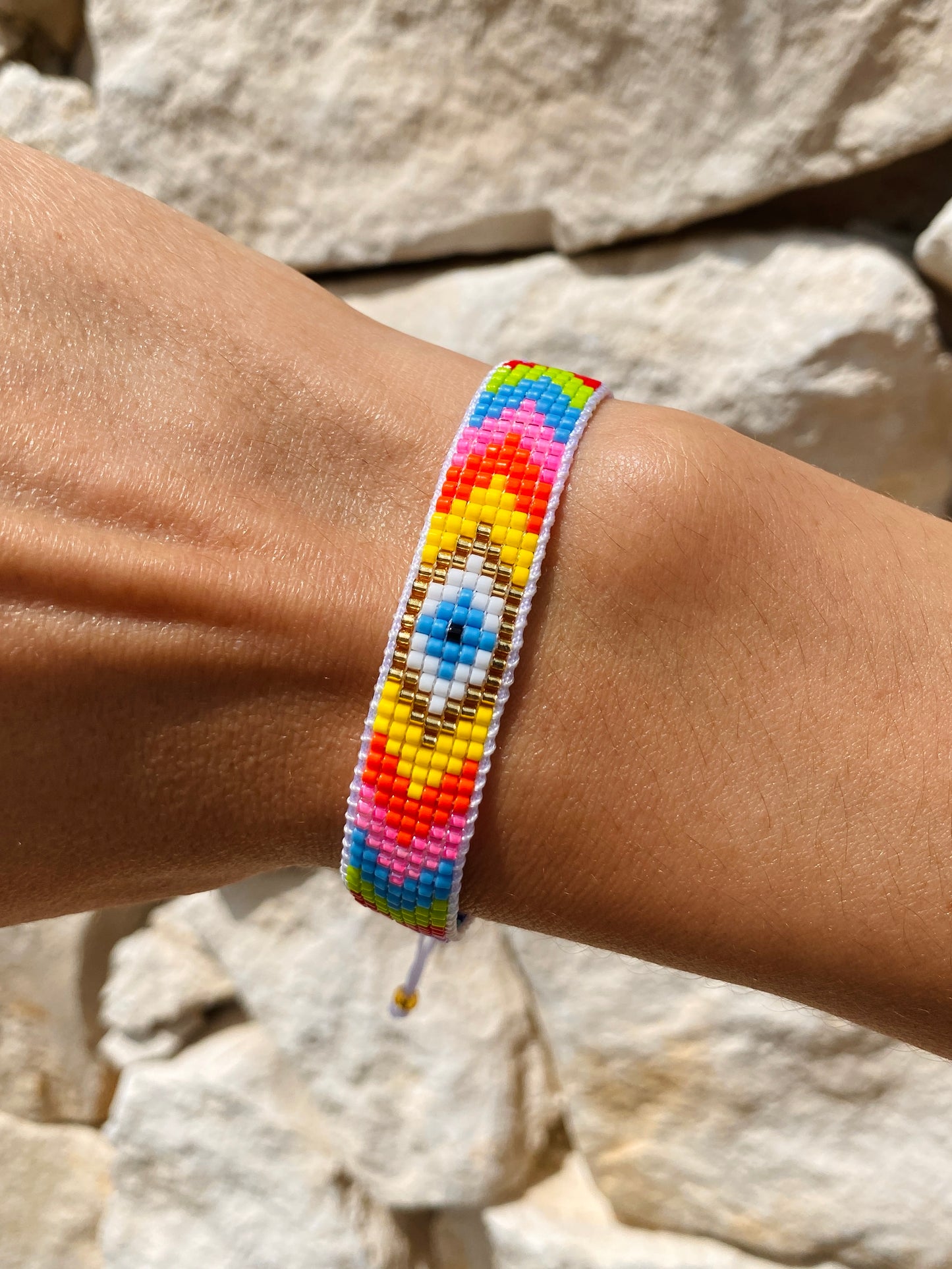 Miyuki armband - Rainbow Rebel
