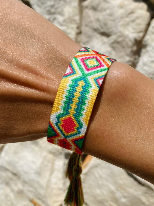 Polsband uit textiel - Woodstock