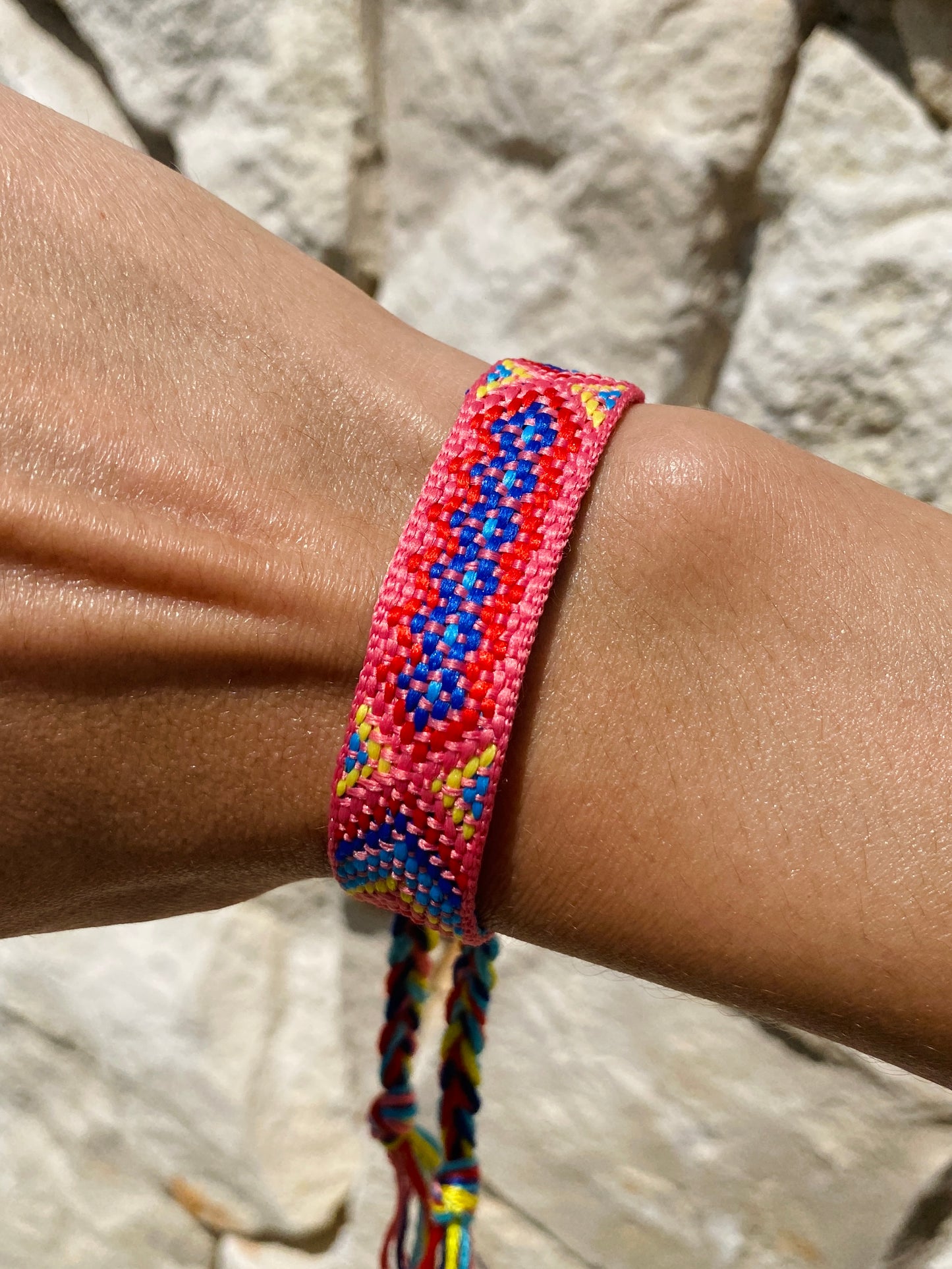 Polsband uit textiel - Honey Sunset