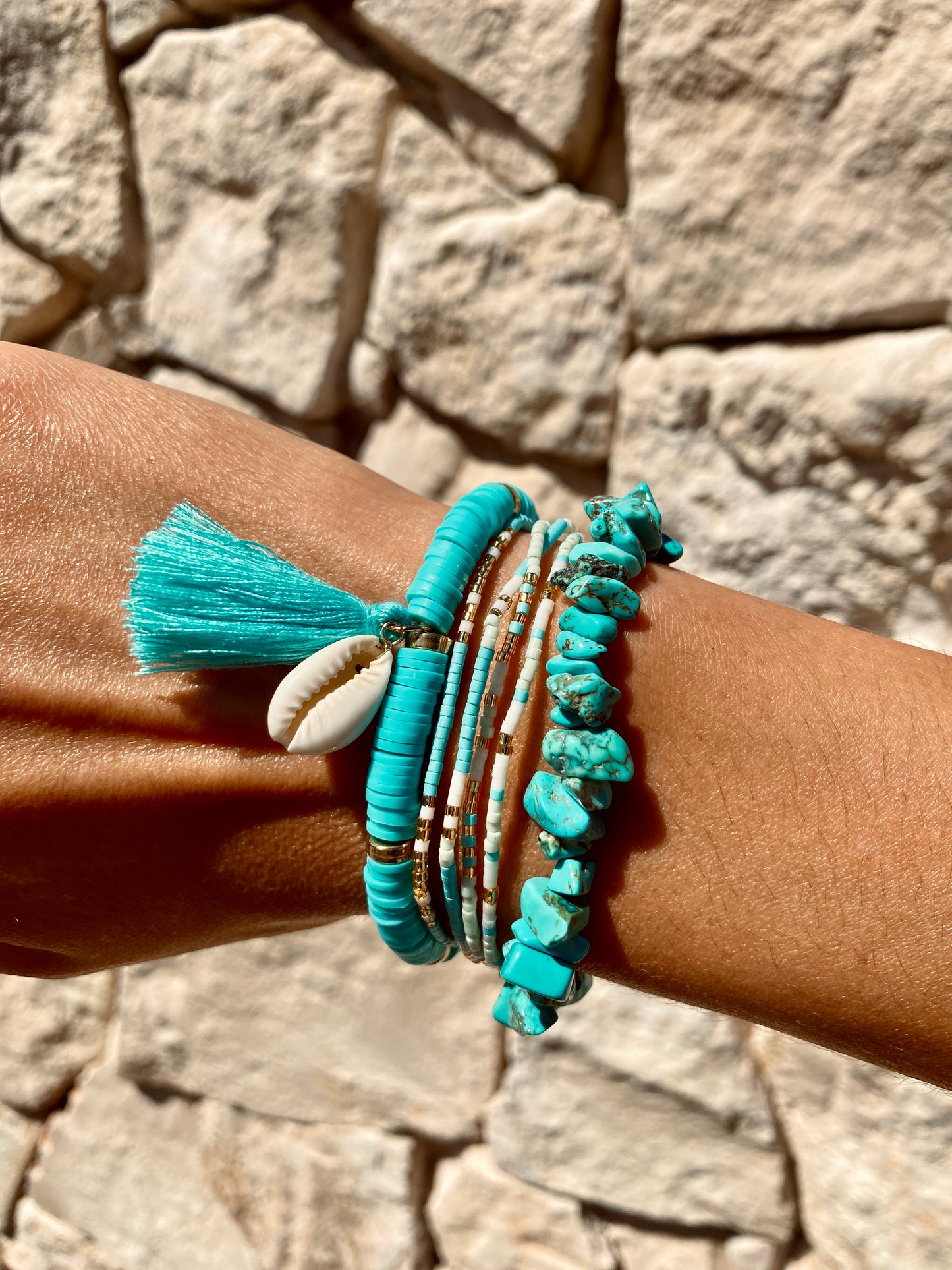 Armbanden Set Blue Coral