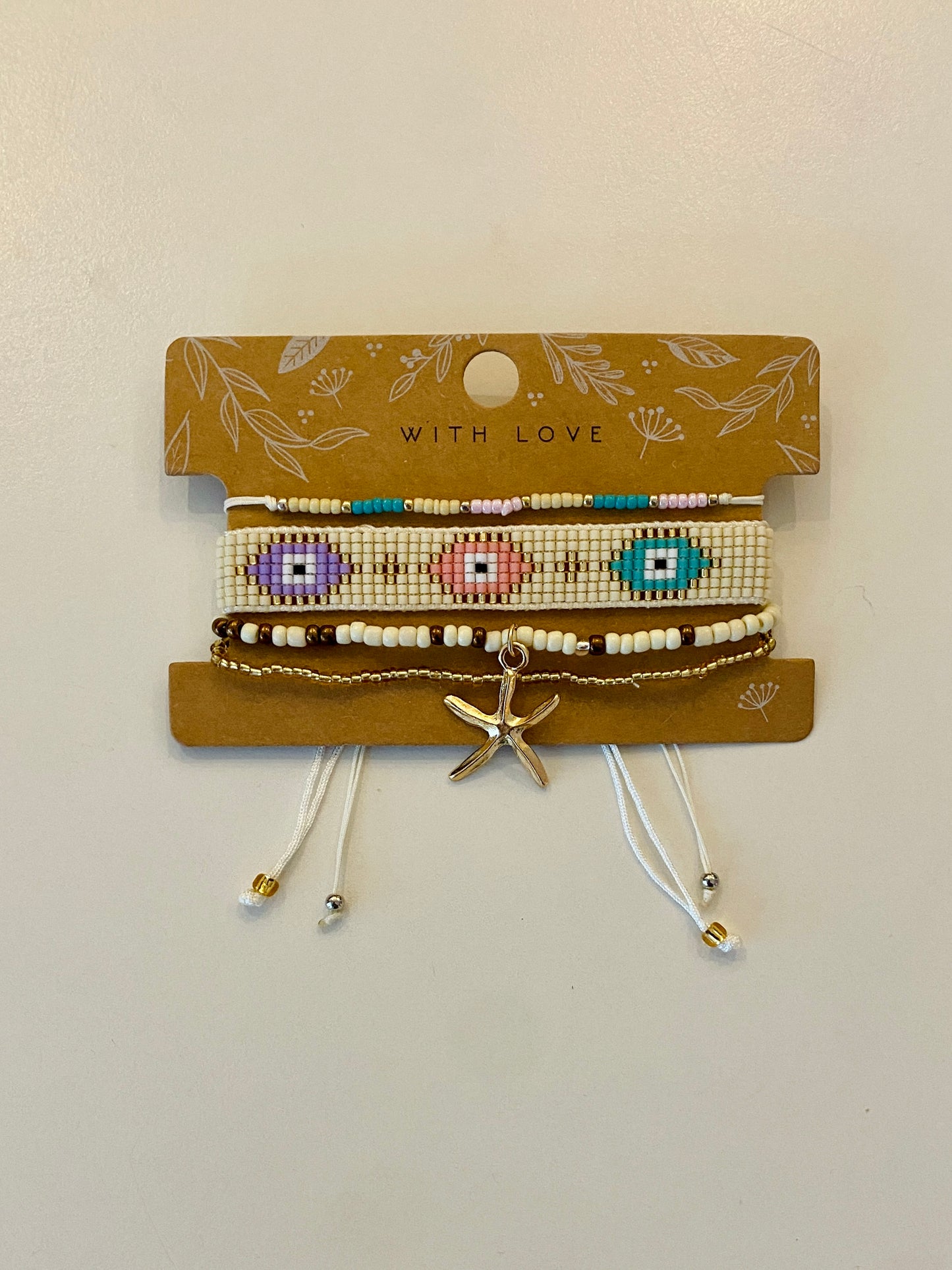 Armbanden Set Peacock Pastel