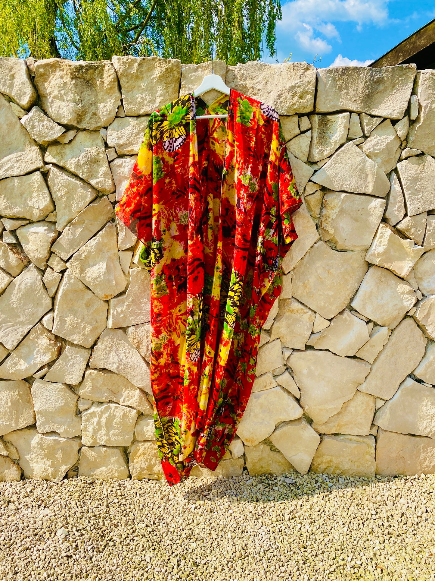 Straight from Ibiza - Chiffon Kimono Rood