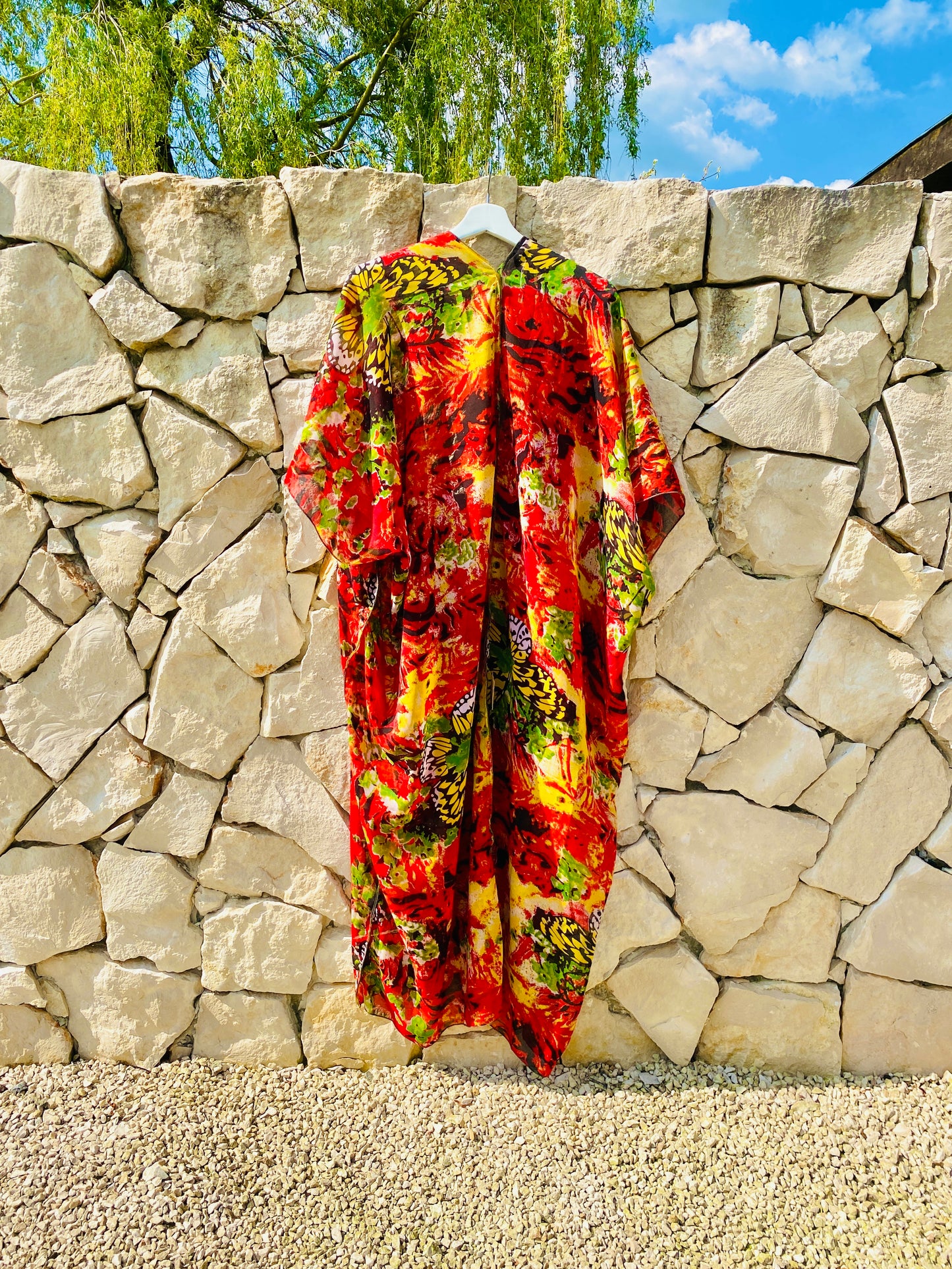 Straight from Ibiza - Chiffon Kimono Rood