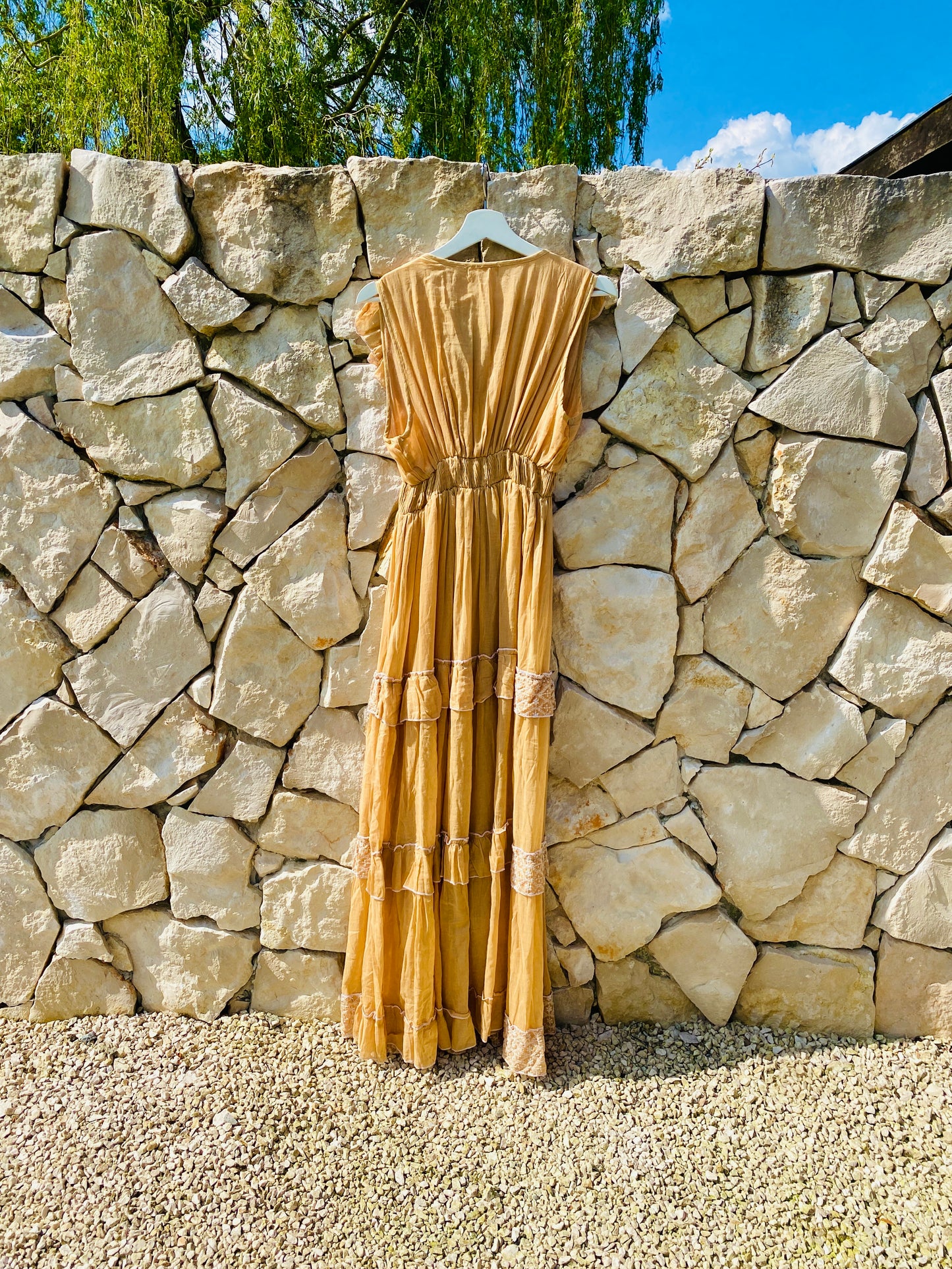 Straight from Ibiza - Maxi Jurk - Lichtbruin