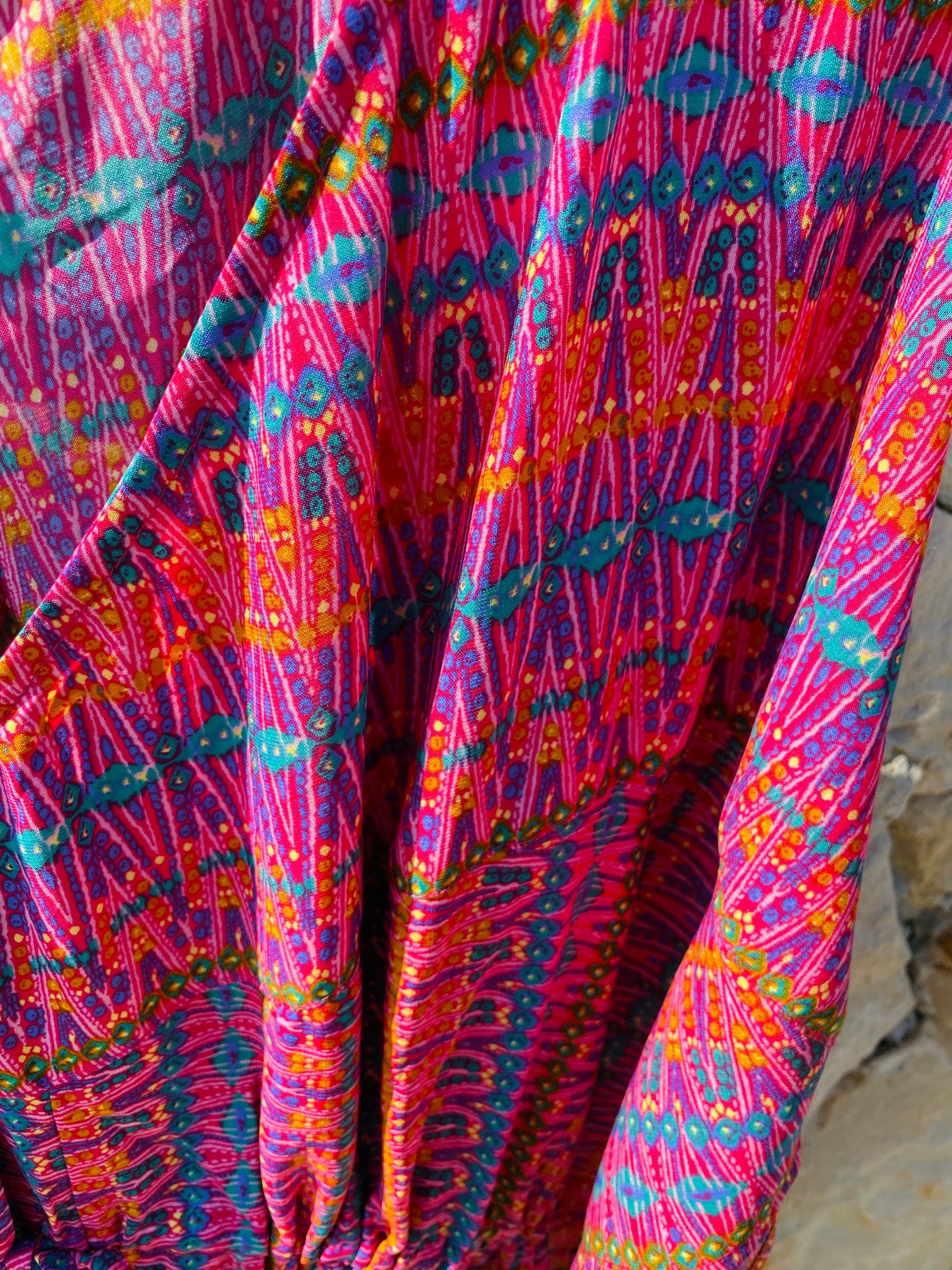 Straight from Ibiza - Maxi Jurk in Paars-Roze - M