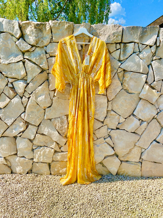 Straight from Ibiza - Maxi Jurk - One Size Fits All - Geel