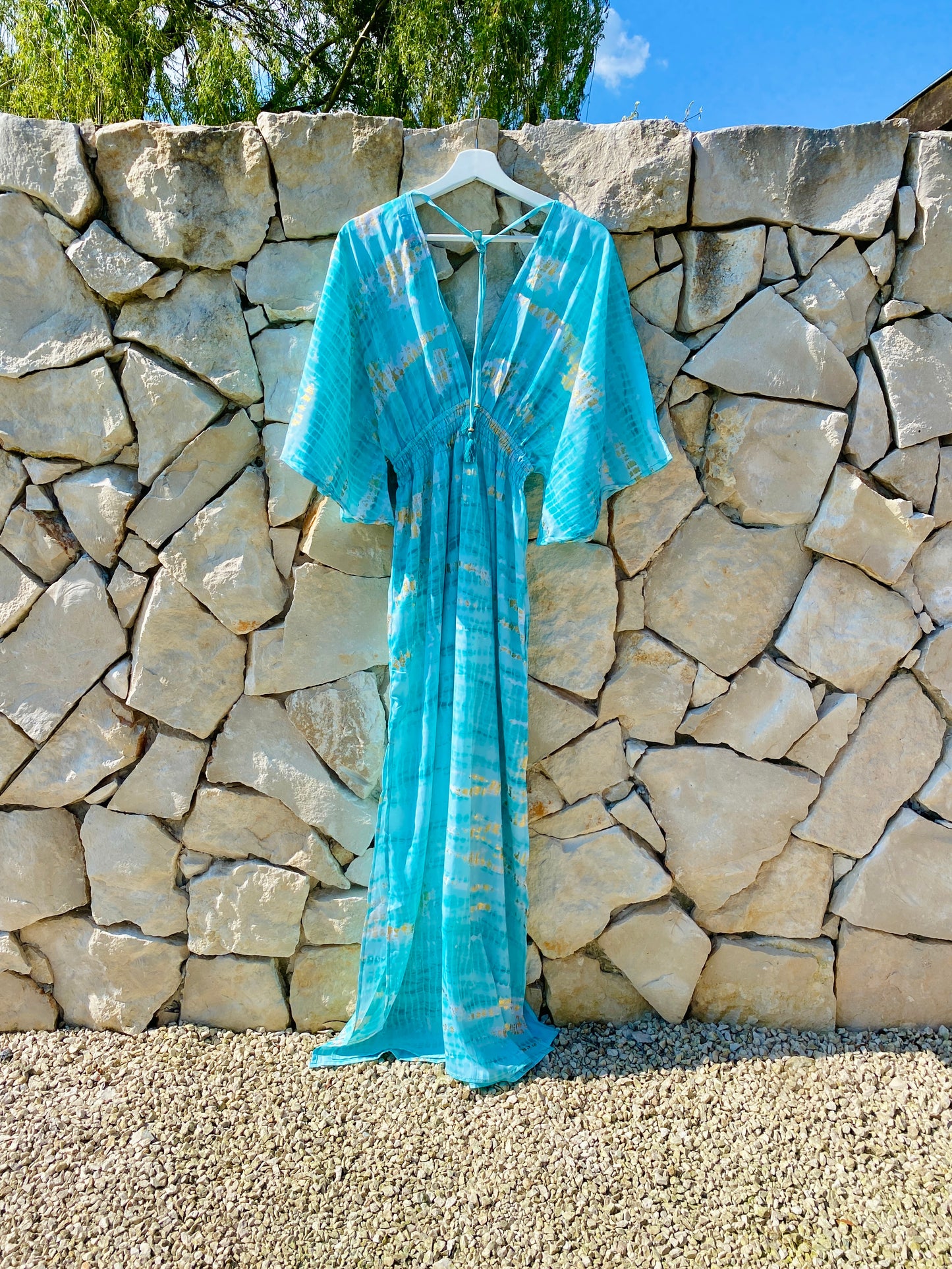 Straight from Ibiza - Maxi Jurk - One Size Fits All - Turquoise