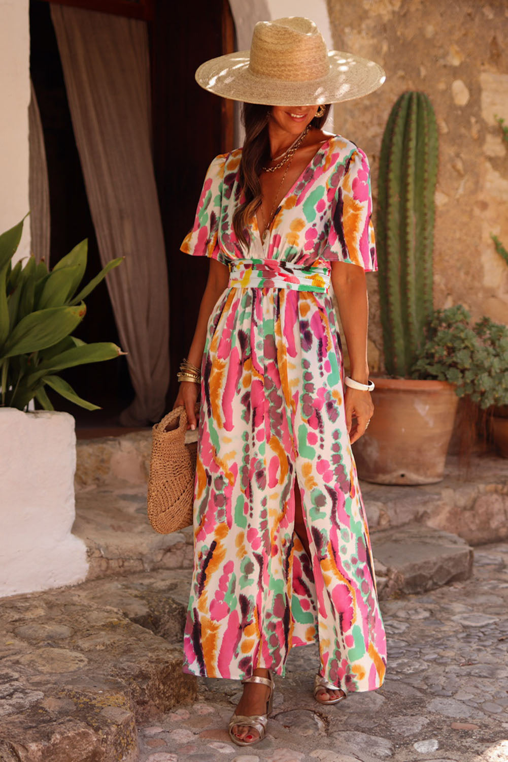 Tie-Dye Maxi Jurk