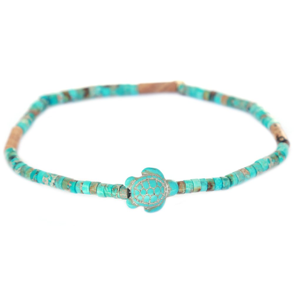 Enkelbandje Turquoise - Turtle