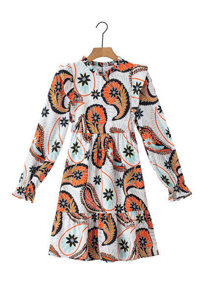 Korte Jurk met Paisley Print