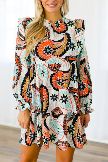 Korte Jurk met Paisley Print