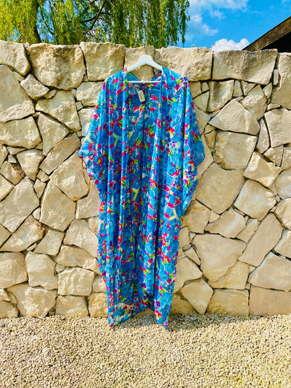 Straight from Ibiza - Chiffon Kimono Turquoise