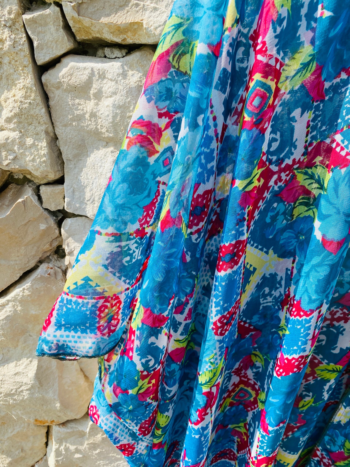 Straight from Ibiza - Chiffon Kimono Turquoise