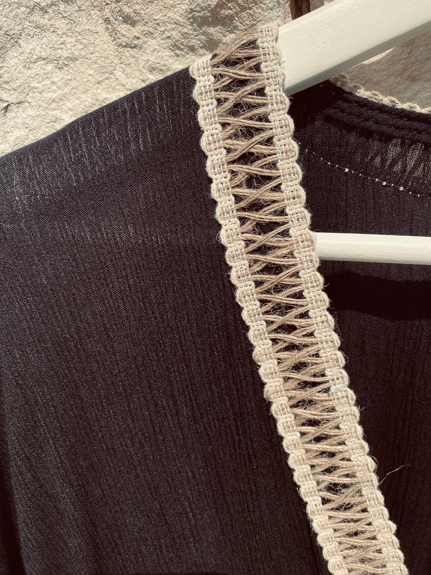 Straight from Ibiza - Stijlvolle Lange Jurk in Zwart - M/L