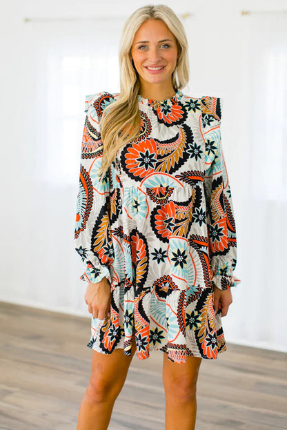 Korte Jurk met Paisley Print