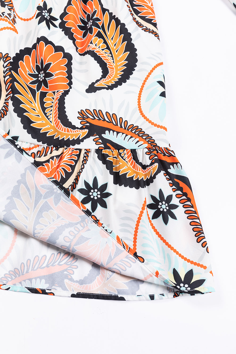 Korte Jurk met Paisley Print