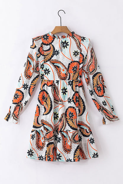 Korte Jurk met Paisley Print